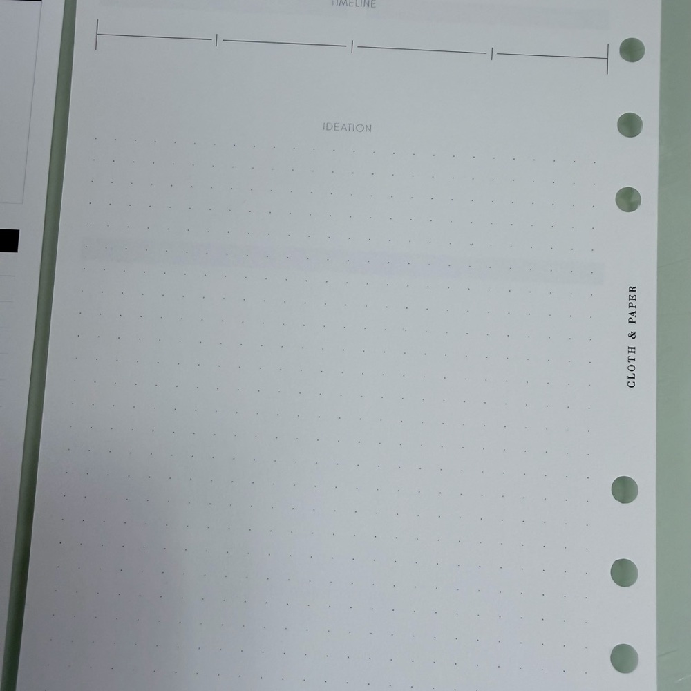 Cloth & Paper Project Management Insert with Flags - Picture 2 of 6